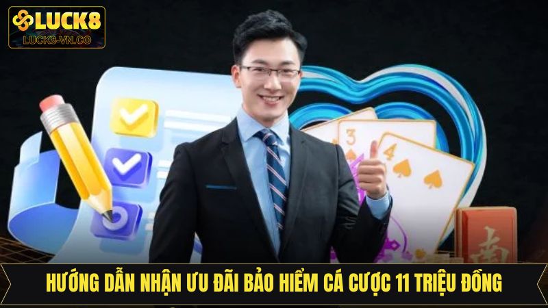 Bảo Hiểm Cá Cược 11 Triệu Đồng Trên Hệ Thống Luck8 4 Thao tác nhận bảo hiểm cược