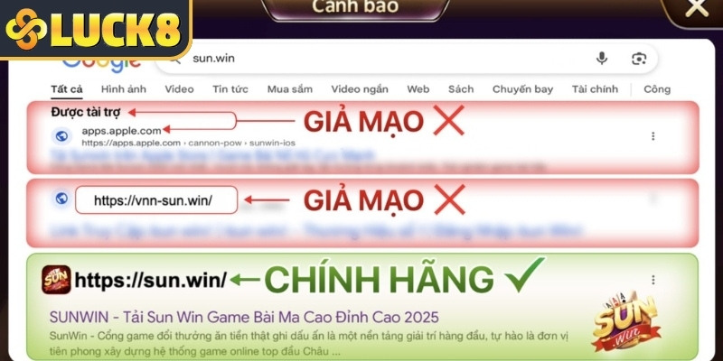 Cảnh Báo Sunwin Giả: Hệ Thống Nhắc Người Dùng Cảnh Giác 2 Tìm hiểu cảnh báo Sunwin giả tại hệ thống